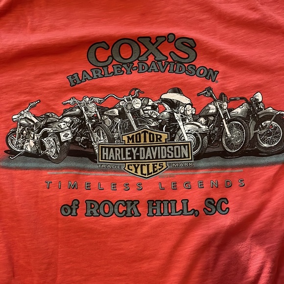 Harley-Davidson TIMELESS LEGENDS Orange Tee- Small - Picture 6 of 9